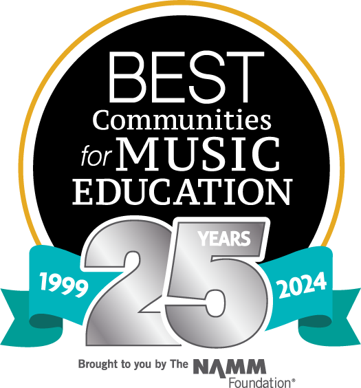 For 25 Years! 1999-2024 Best Communities for Music Education