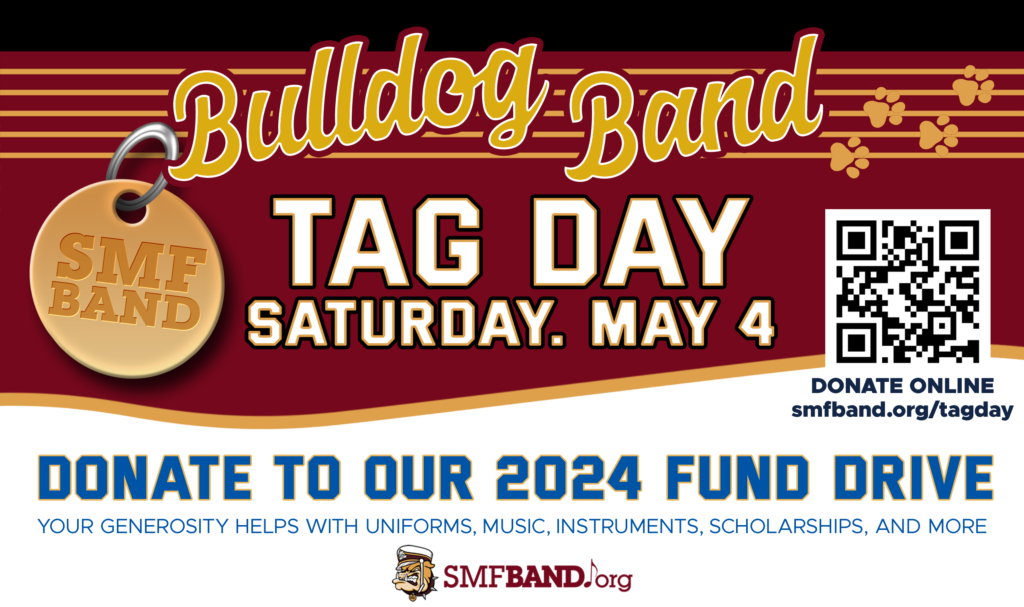 SMF Band TAG DAY - Sat May 4 - donate to our annual fund drive!